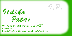 ildiko patai business card